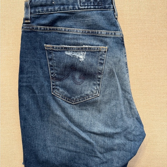 AG Adriano Goldschmied Women's Blue Denim Shorts size 30 - Picture 2 of 9